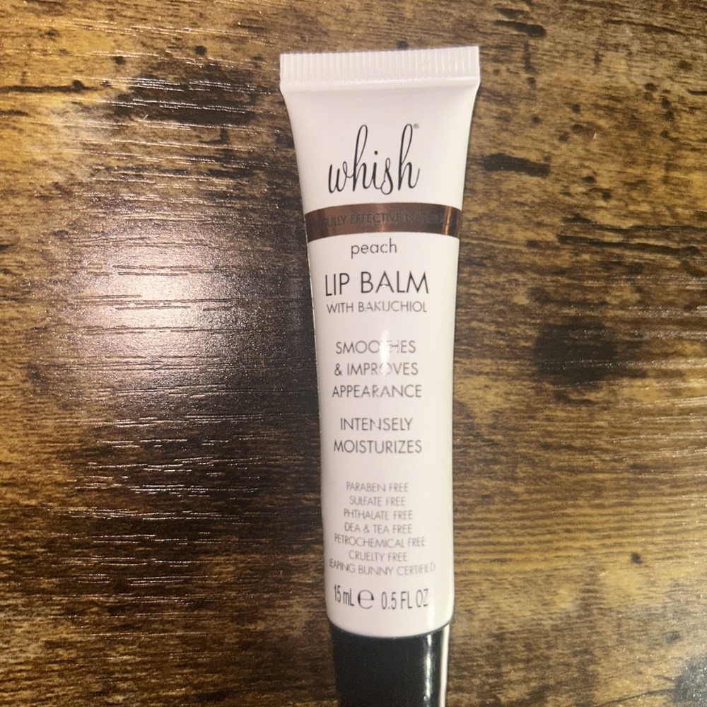 Whish Peach Lip Balm w/ Bakuchiol, 0.5 fl oz